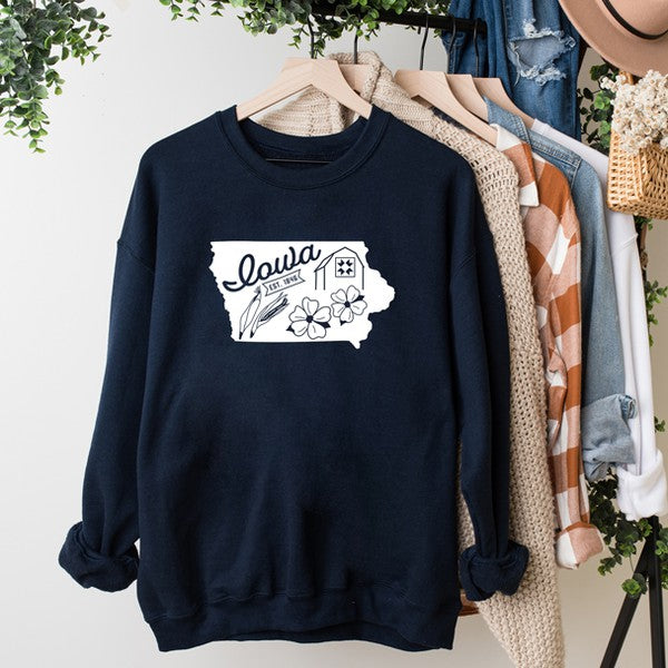 Iowa Vintage Graphic Sweatshirt